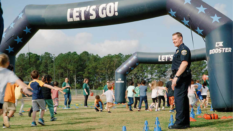 Police monitored kids event